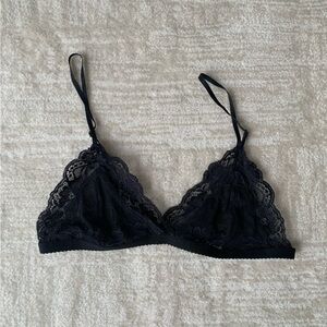 La Fee Verte Chic Black Lace Triangle Bra